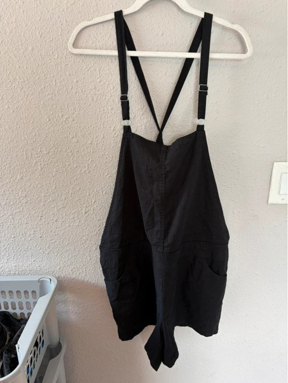 Torrid linen/rayon black romper size 0